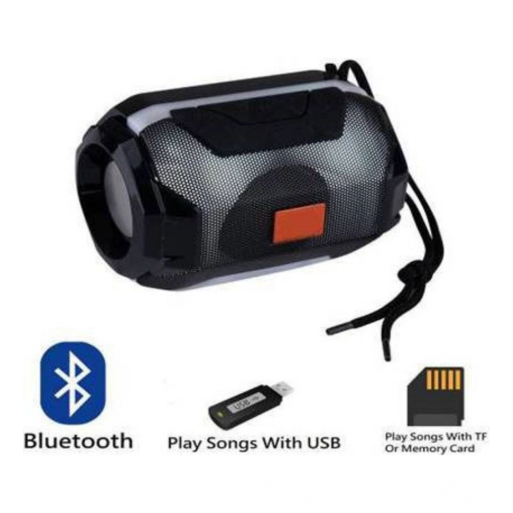 Generic Plastic Rubber Wireless A005 Bluetooth Speaker (Black) - Image 3