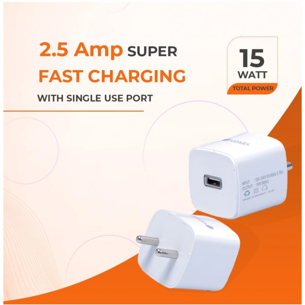 Generic VOXEL 15 Watt Usb Charger AB Plastic (White) - Image 2