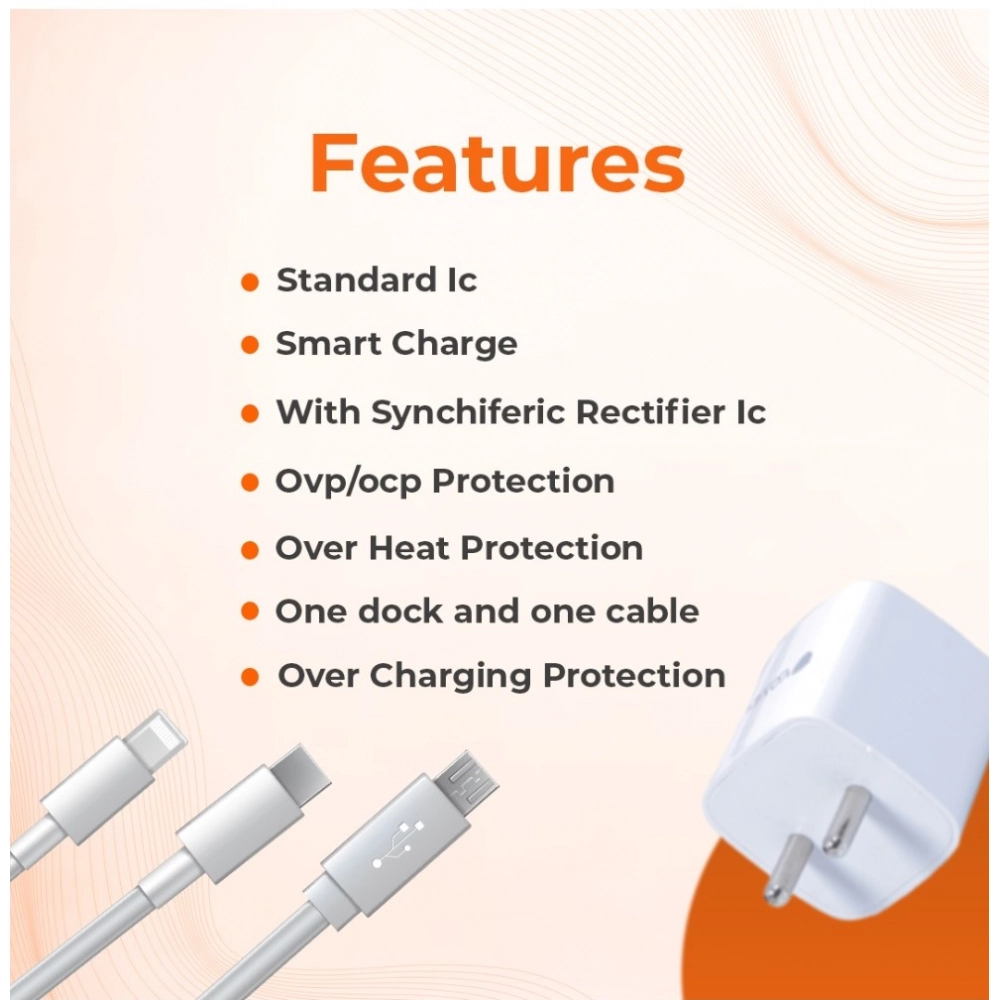 Generic VOXEL 15 Watt Usb Charger AB Plastic (White) - Image 3