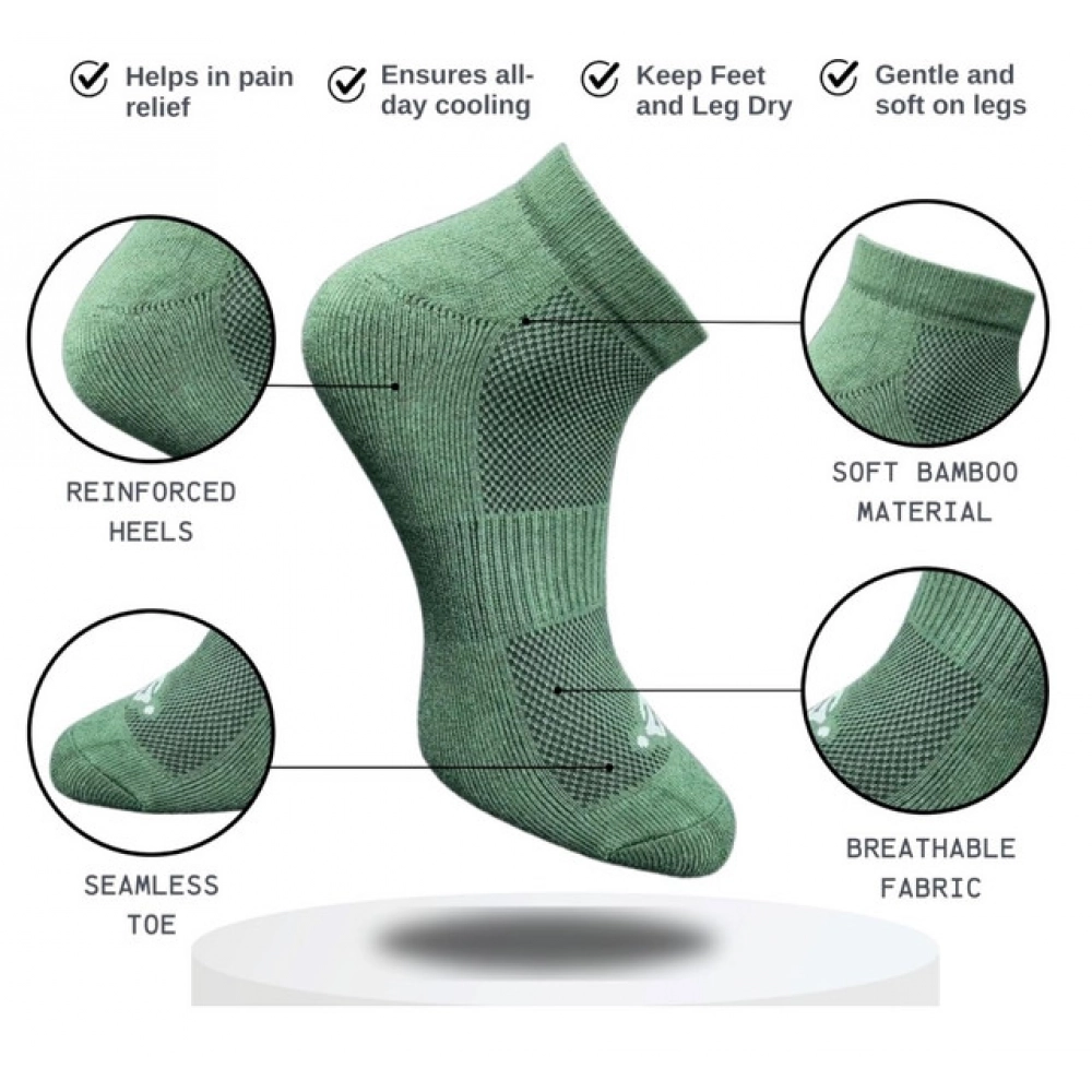 Generic 3_Pair Set Unisex Casual Cotton Printed Low Cut Socks (Multicolor) - Image 4