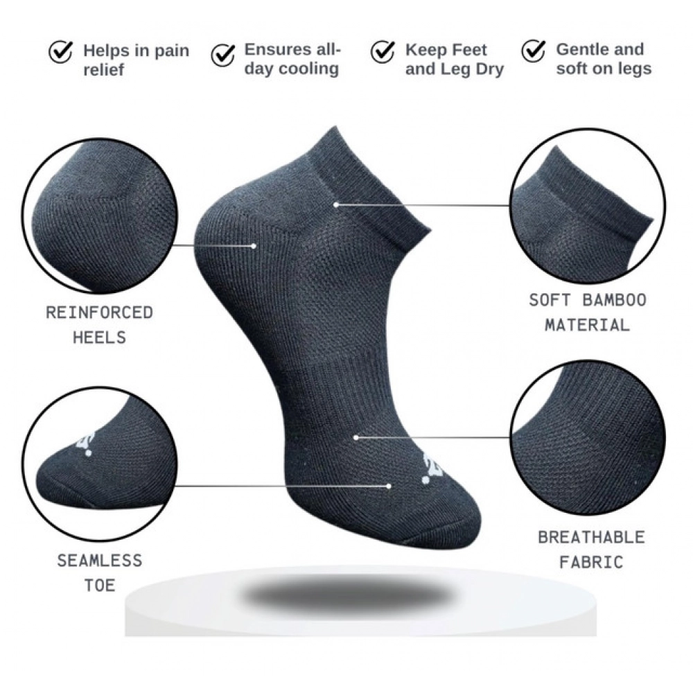 Generic 3_Pair Set Unisex Casual Cotton Printed Low Cut Socks (Multicolor) - Image 4