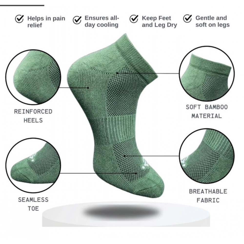 Generic 3_Pair Set Unisex Casual Cotton Printed Low Cut Socks (Multicolor) - Image 4