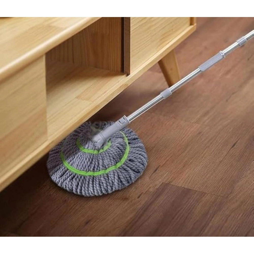 Generic Pack of 2 Microfiber Twist Mop for Floor Cleaning (Grey) - Image 6
