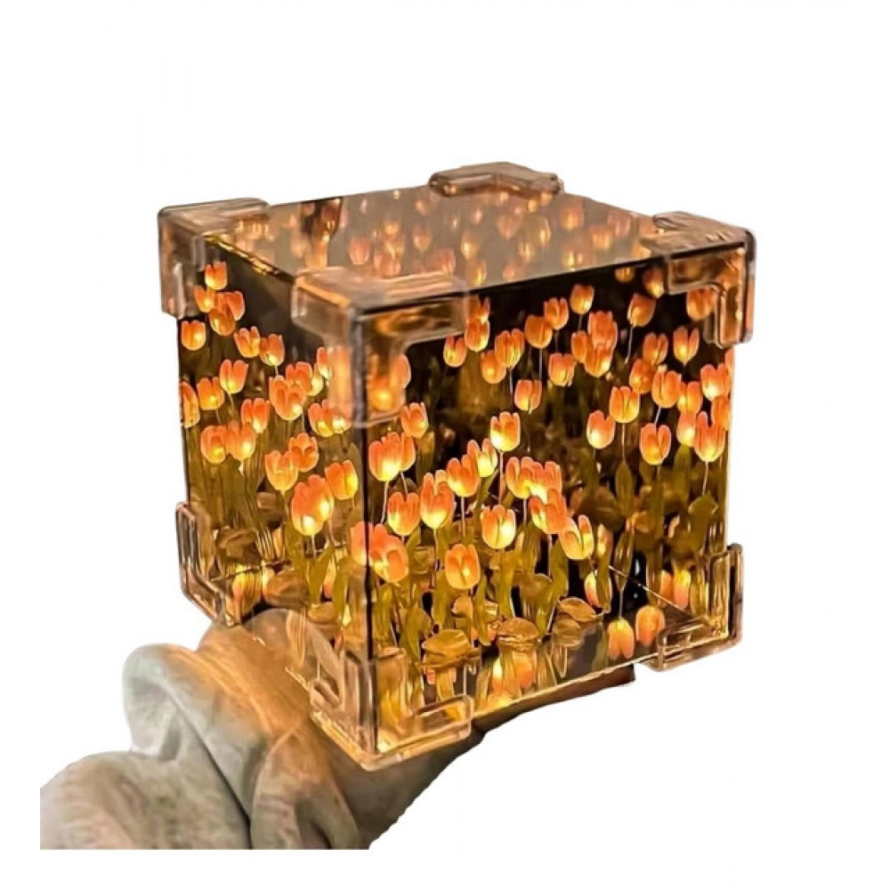 Generic Cube Tulip Lamp (Multicolor) - Image 2