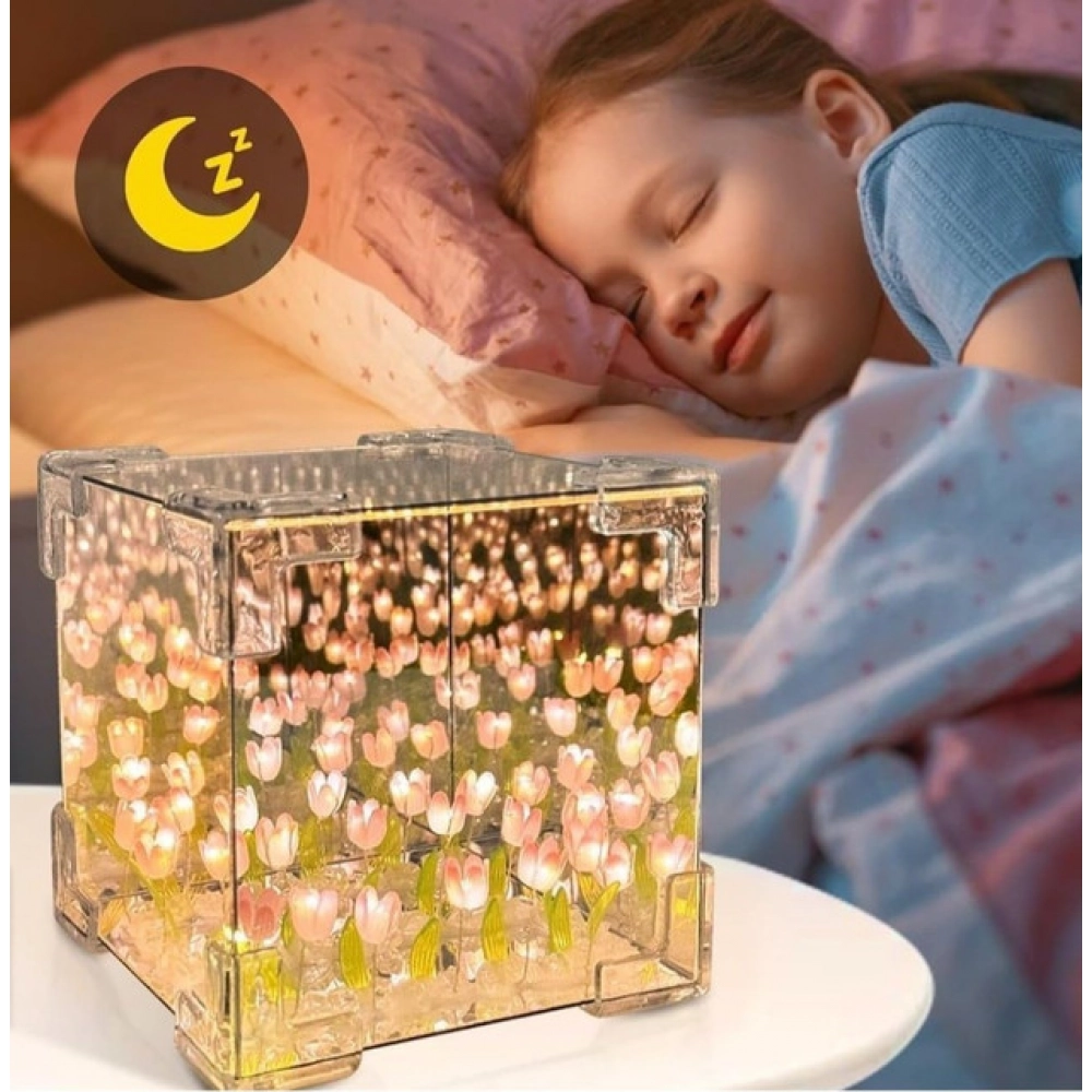 Generic Cube Tulip Lamp (Multicolor) - Image 3