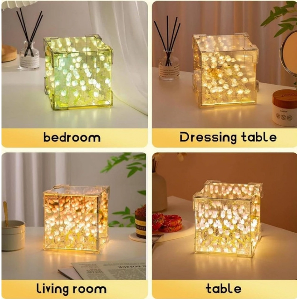 Generic Cube Tulip Lamp (Multicolor) - Image 6