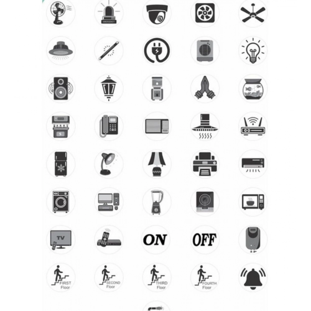 Generic Pack of 3 Switch Board Sticker (Black) - Image 2