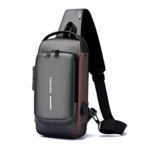 Generic Waterproof Sling Cross Backpack Bag (Black)