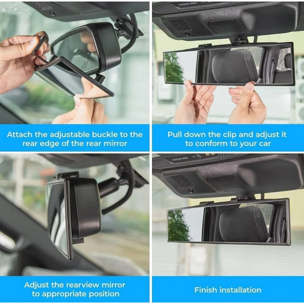 Generic Rear View Mirror (Black) - Image 4