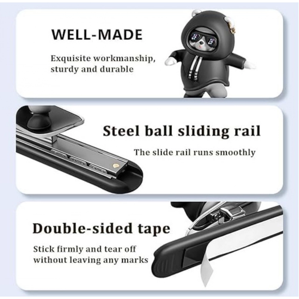 Generic Car Slidder Panda (Black) - Image 5