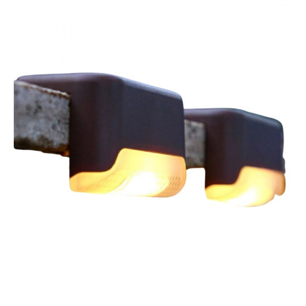 Generic Pack of 3 Stair Deck Solar Light (Black) - Image 2