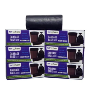 Generic Pack of 6 Plastic 17 x 19 Inches Garbage Bag (Black)