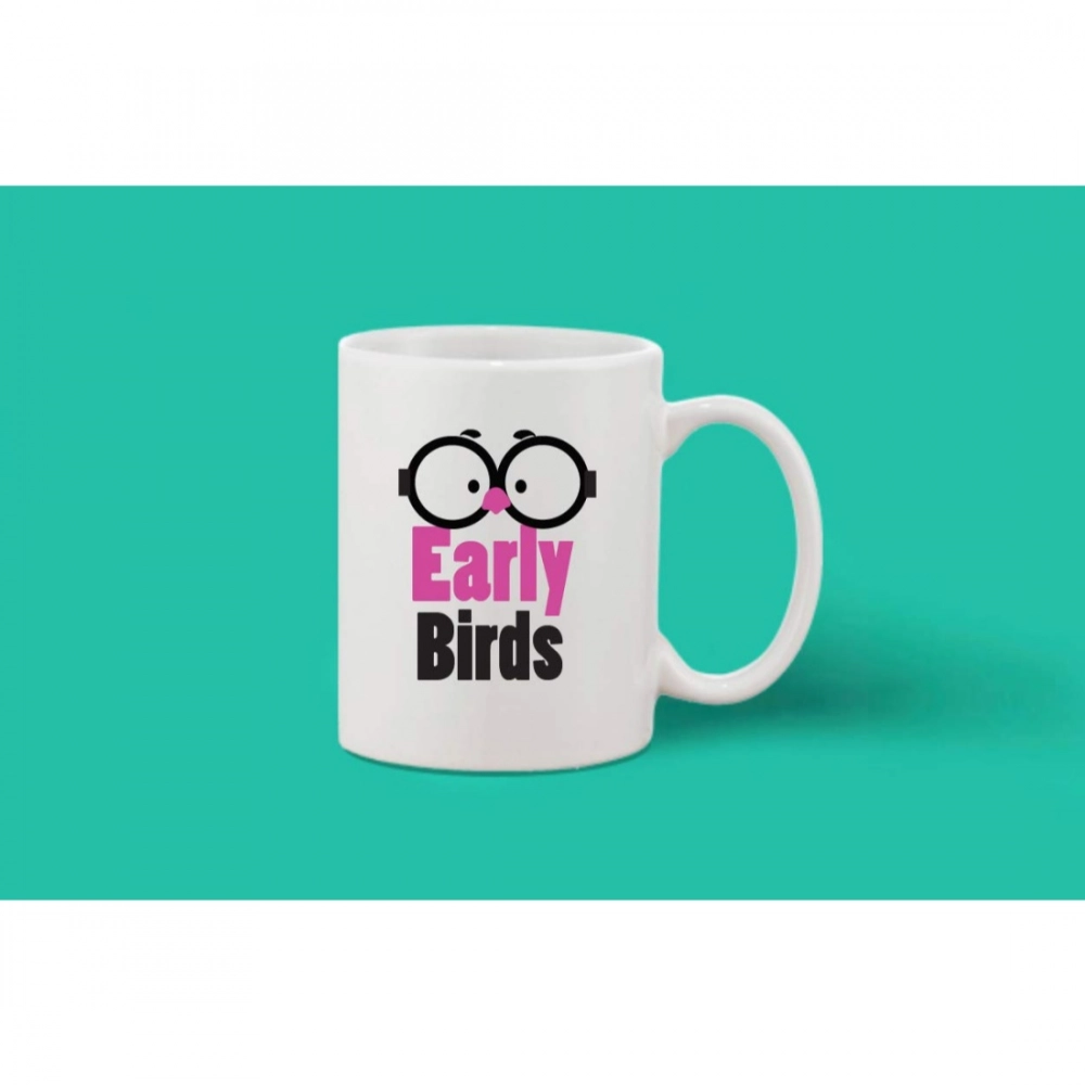 Generic Printed Ceramic Coffee Mug - 1 Pieces, White, 11oz - Image 2
