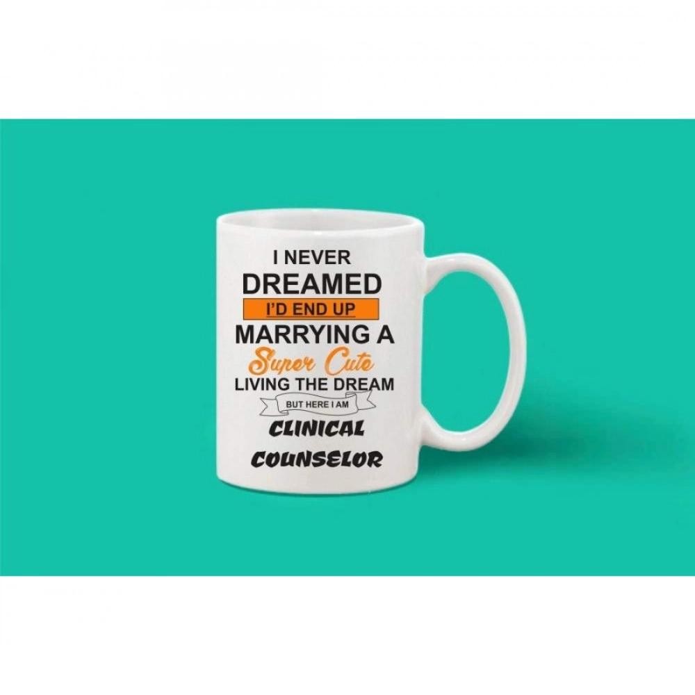Generic Printed Ceramic Coffee Mug - 1 Pieces, White, 11oz - Image 2