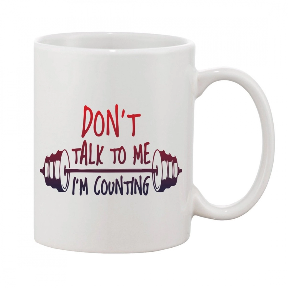 Generic Printed Ceramic Coffee Mug - 1 Pieces, White, 11oz