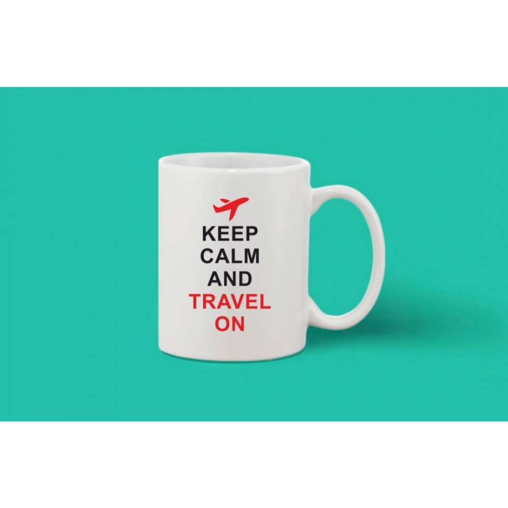 Generic Printed Ceramic Coffee Mug - 1 Pieces, White, 11oz - Image 2