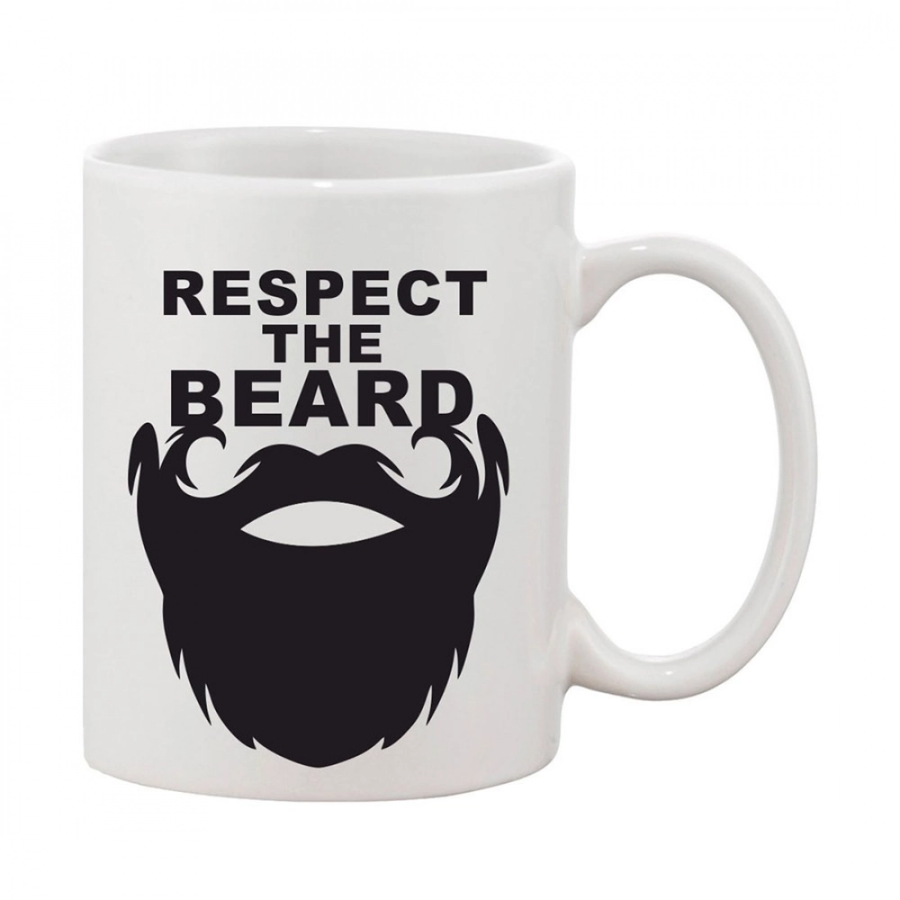 Generic Printed Ceramic Coffee Mug - 1 Pieces, White, 11oz