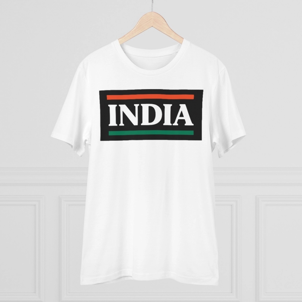 Generic Men's PC Cotton India Printed T Shirt (Color: White, Thread Count: 180GSM) - Image 5
