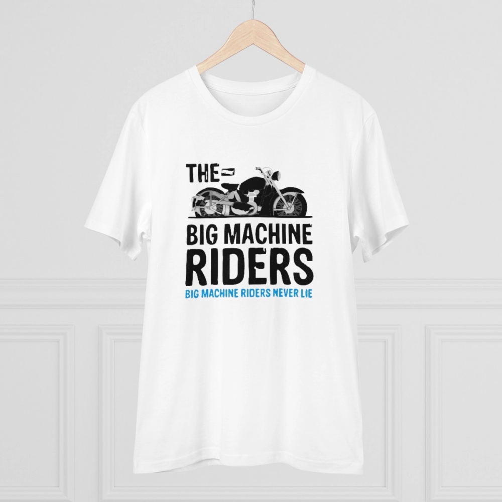 Generic Men's PC Cotton Bike Ride Design Printed T Shirt (Color: White, Thread Count: 180GSM) - Image 5