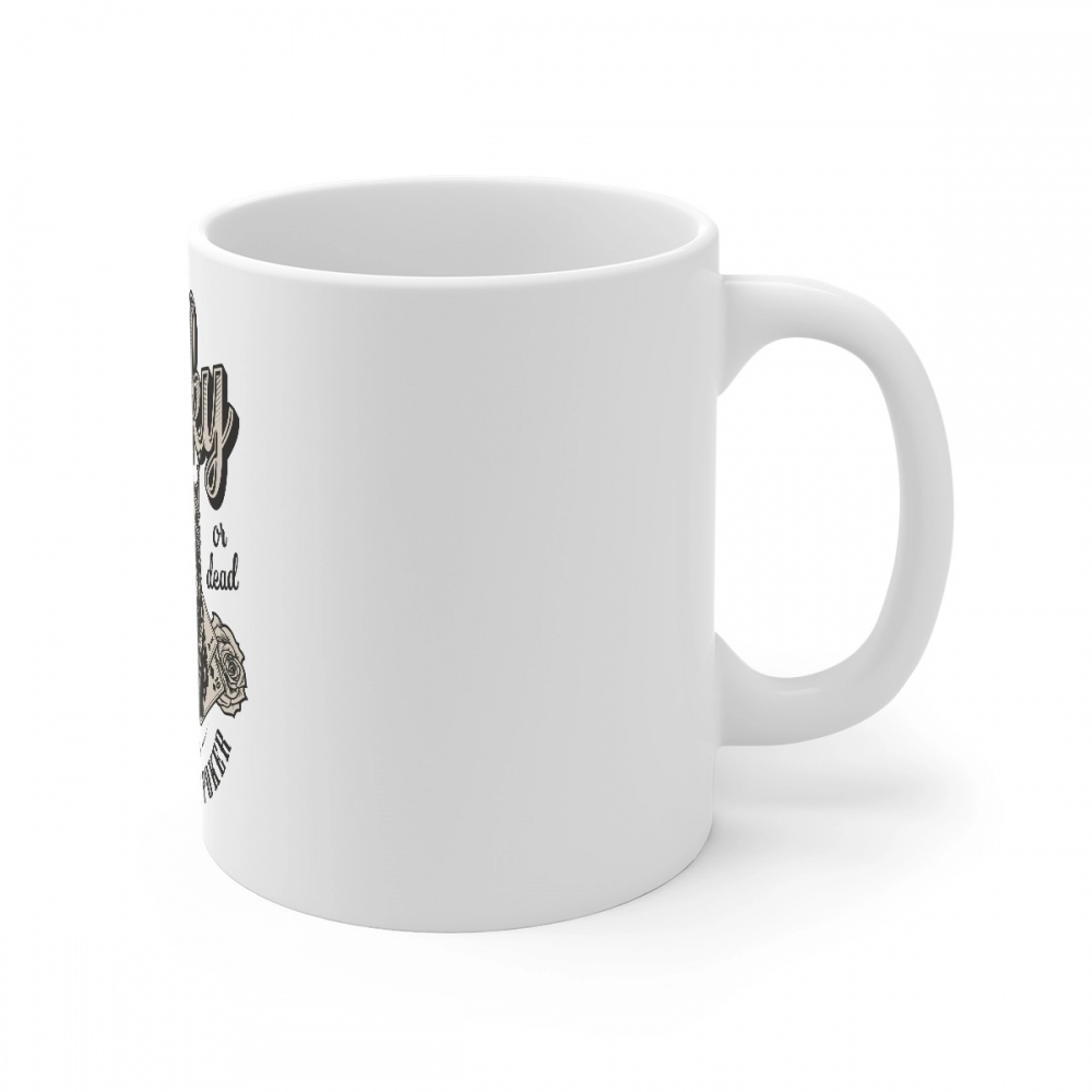 Generic Ceramic Gorila Desing Printed Coffee Mug (Color: White, Capacity:330ml) - Image 3