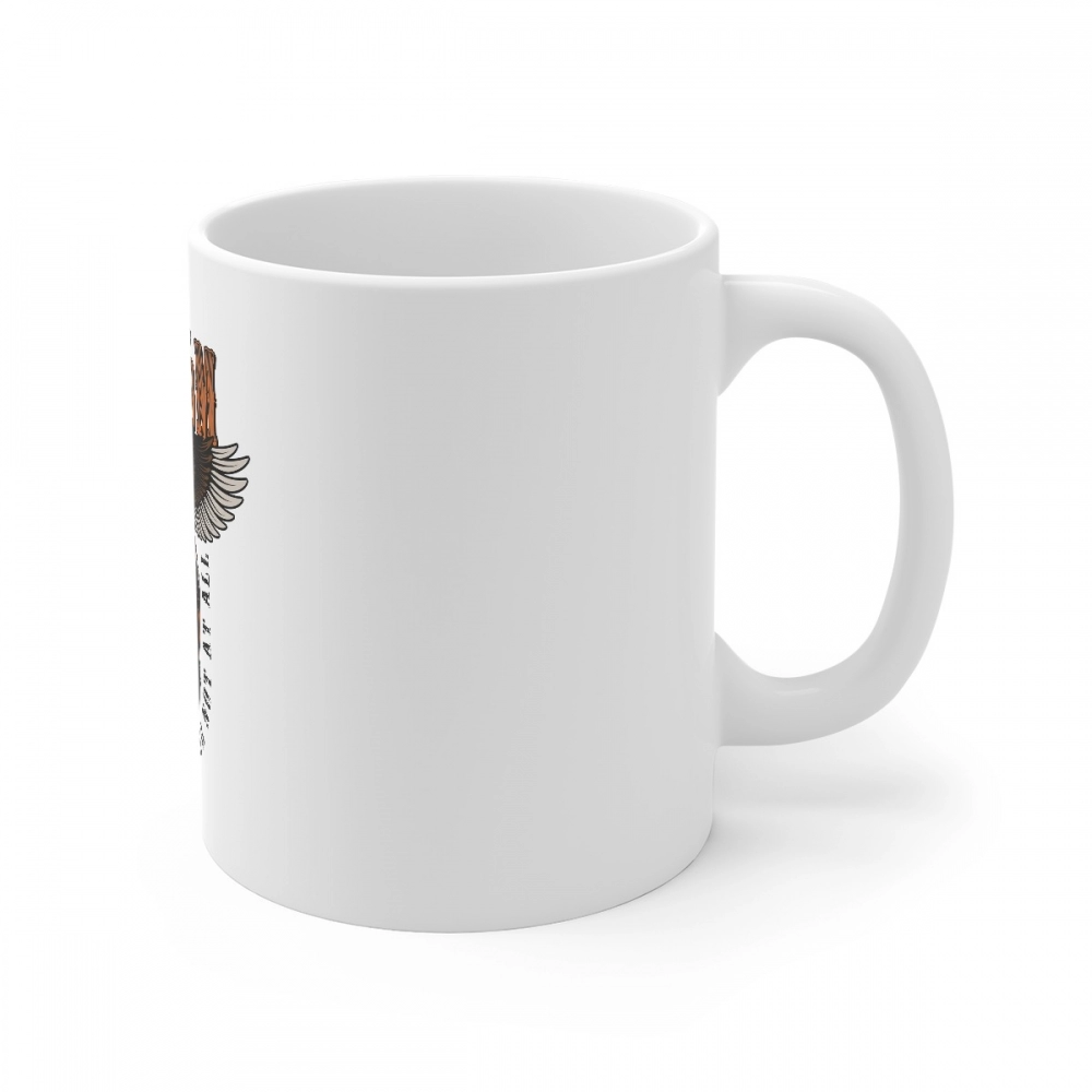 Generic Ceramic Gorila Desing Printed Coffee Mug (Color: White, Capacity:330ml) - Image 3