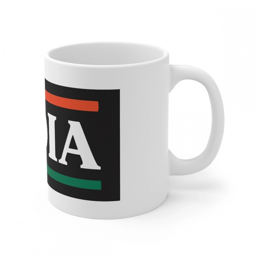 Generic Ceramic India Printed Coffee Mug (Color: White, Capacity:330ml) - Image 2