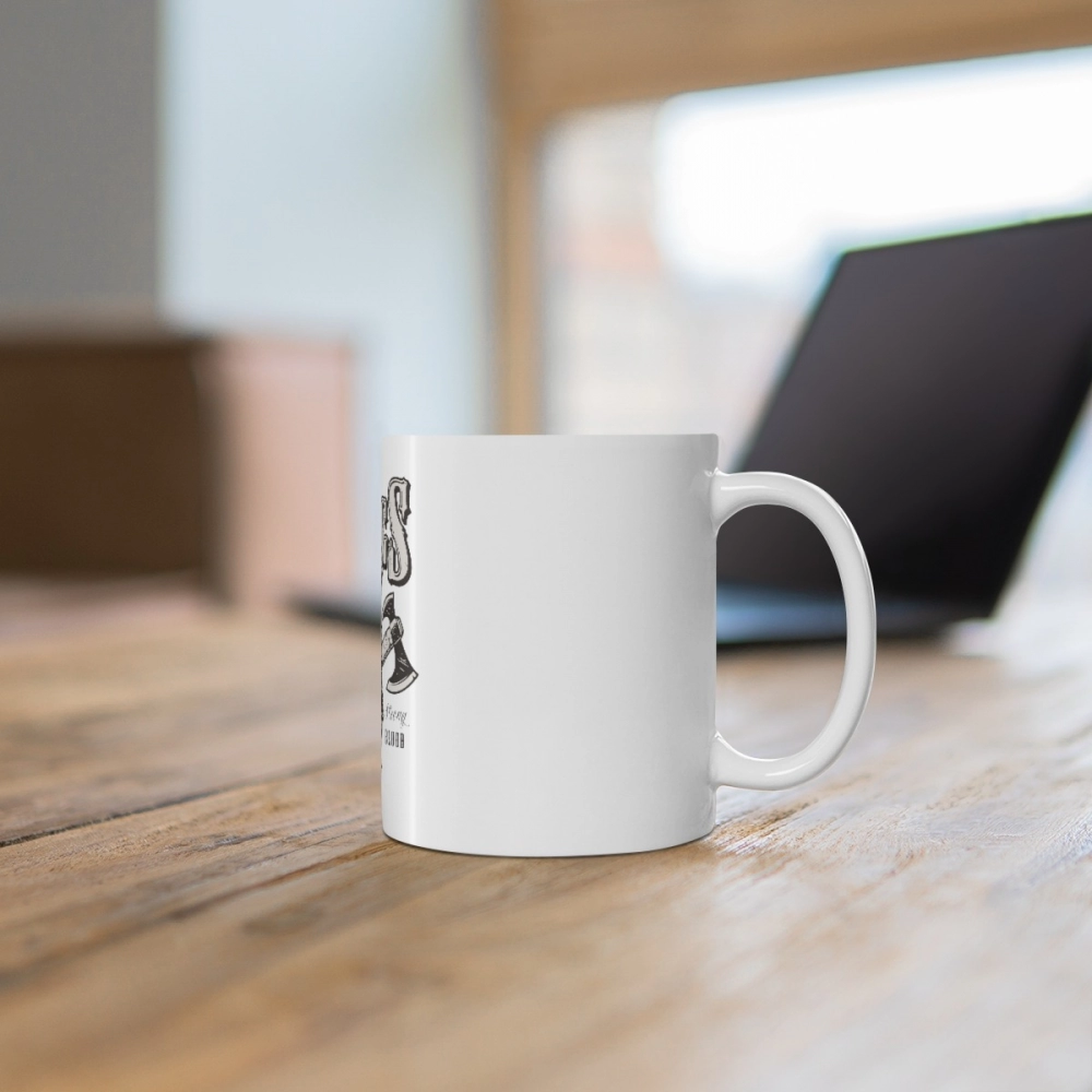 Generic Ceramic Gorila Desing Printed Coffee Mug (Color: White, Capacity:330ml) - Image 4