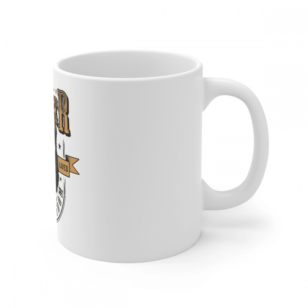 Generic Ceramic Gorila Desing Printed Coffee Mug (Color: White, Capacity:330ml) - Image 2