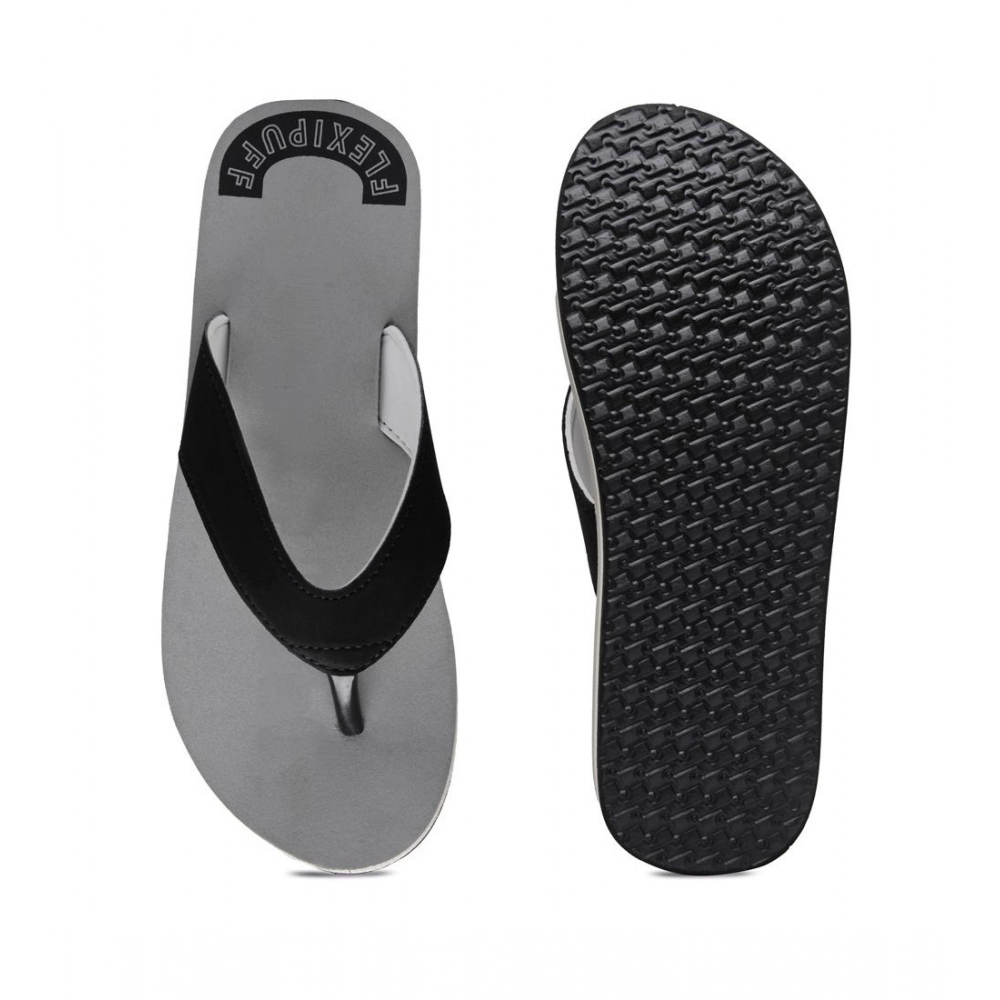 Generic Unisex Rubber Men's Slippers for Ultimate Comfort (Grey) - Image 2