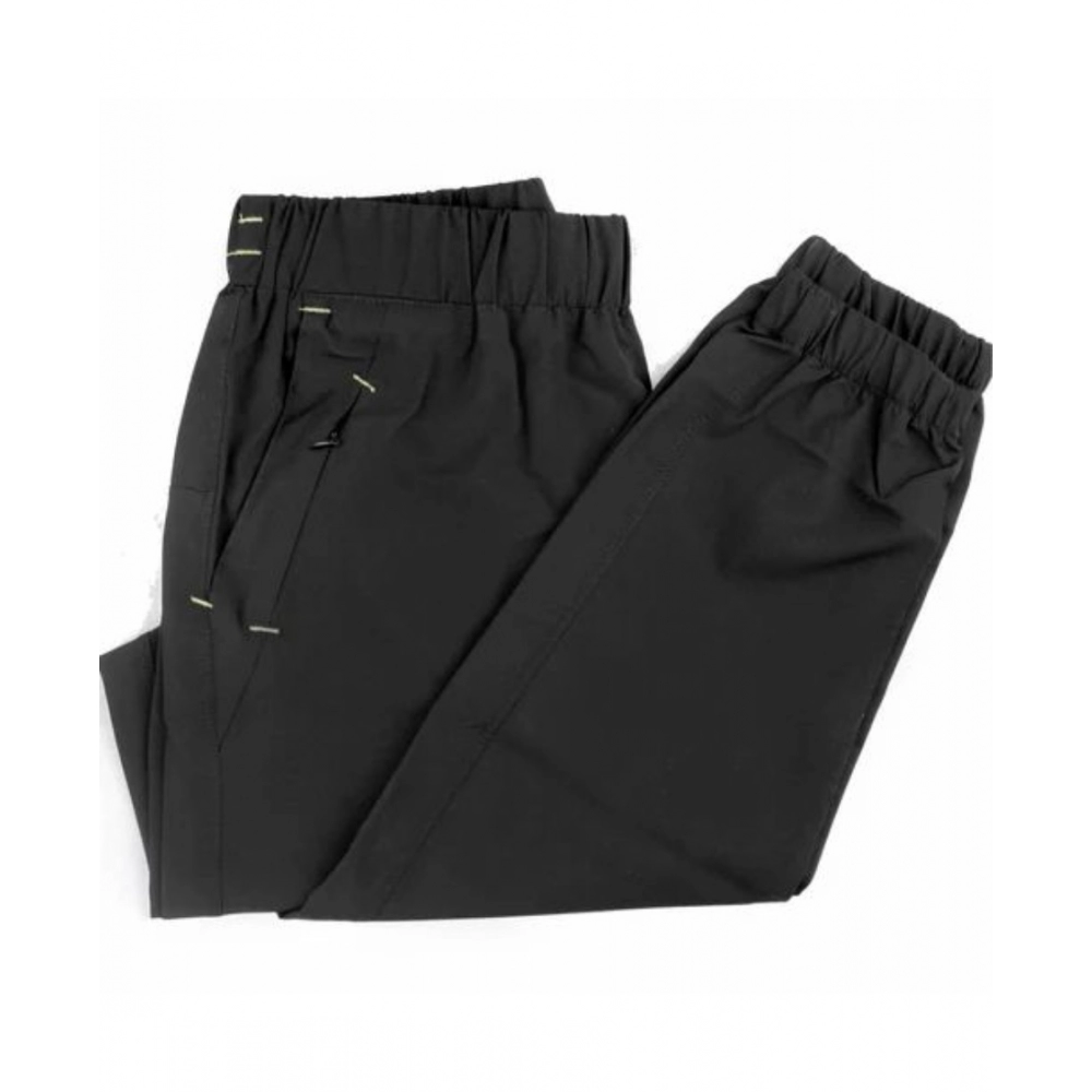 Generic Men's Polyster Solid Track Pant-Lower (Black) - Image 3