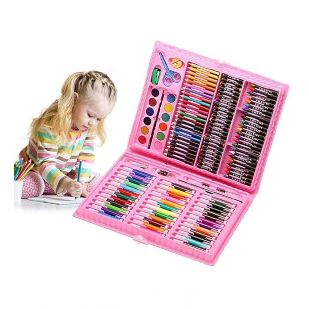 Generic Plastic Deluxe Art Drawing Set For Kids Drawing And Painting 150Pcs Set (Multicolor) - Image 2