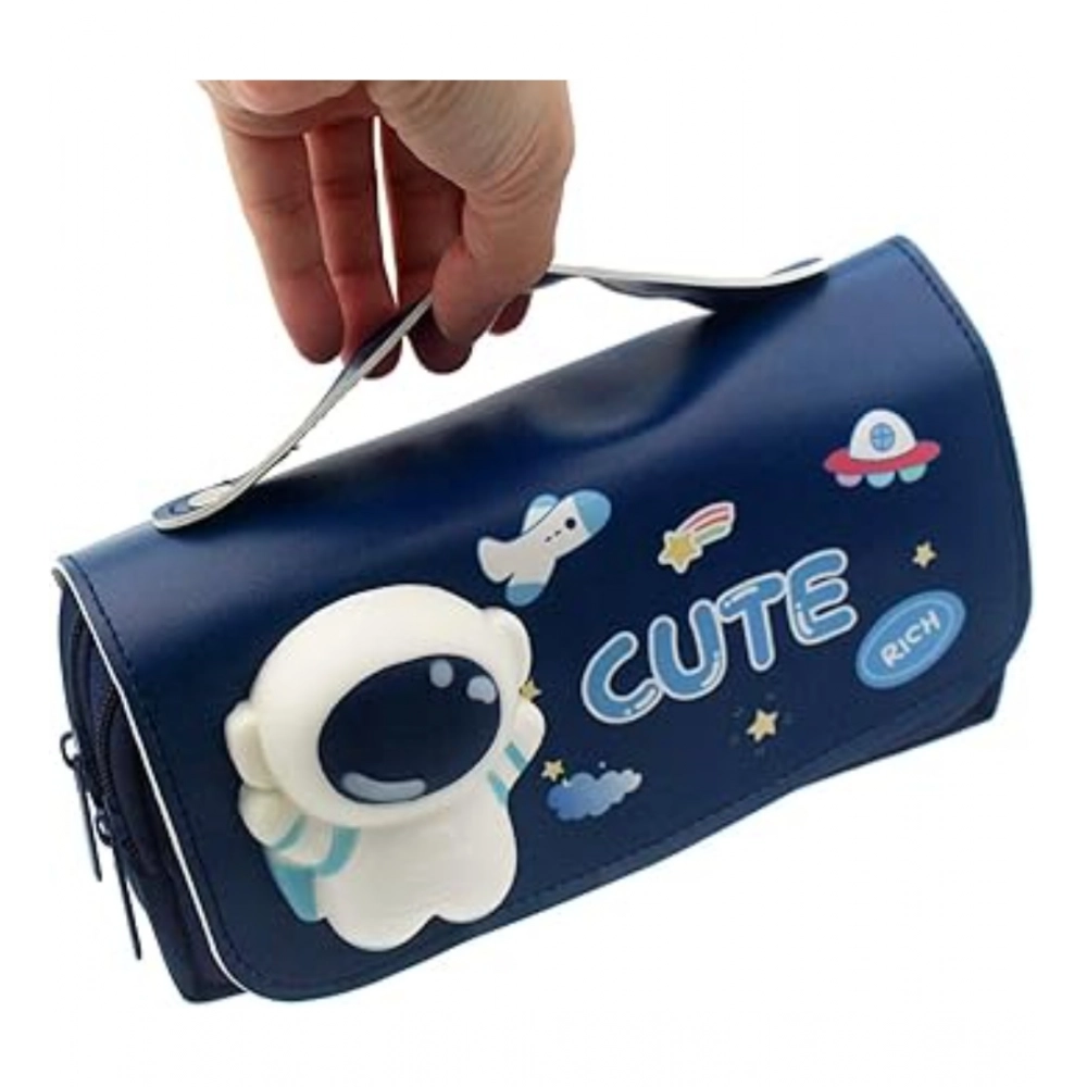 Generic Polyester 3D Pencil Pouch Stationary Storage Box For Kids (Multicolor ) - Image 3