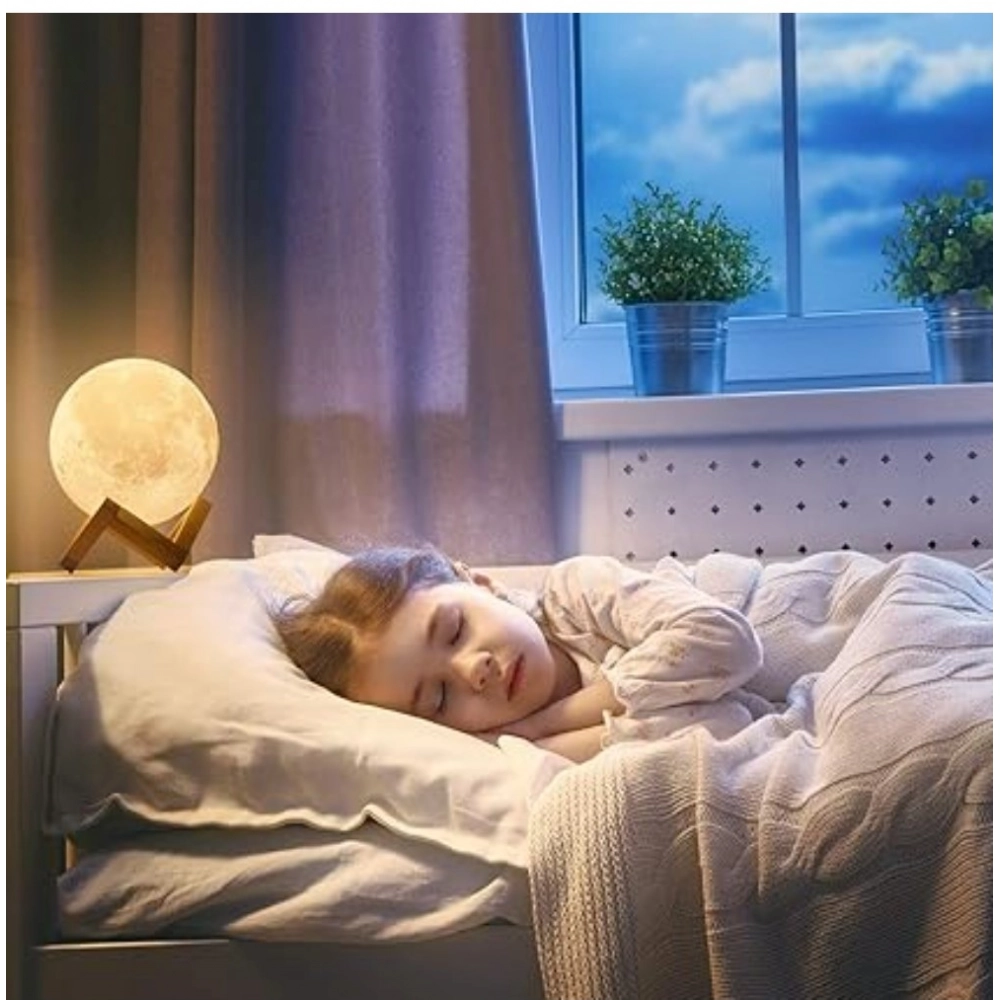Generic Plastic 3D Moon Night Lamp (Multicolor ) - Image 3