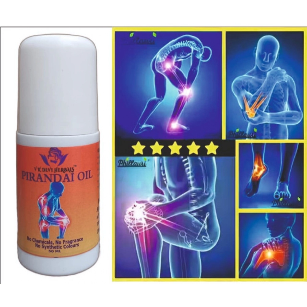 Generic Devi Herbal Pirandai Pain Relief 50 ML Oil - Natural, Chemical-Free Oil - Image 3