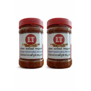 Generic Pack of_2 500GM LT Mixed Veg Pickle Traditional Digestive Side Dish (Red)