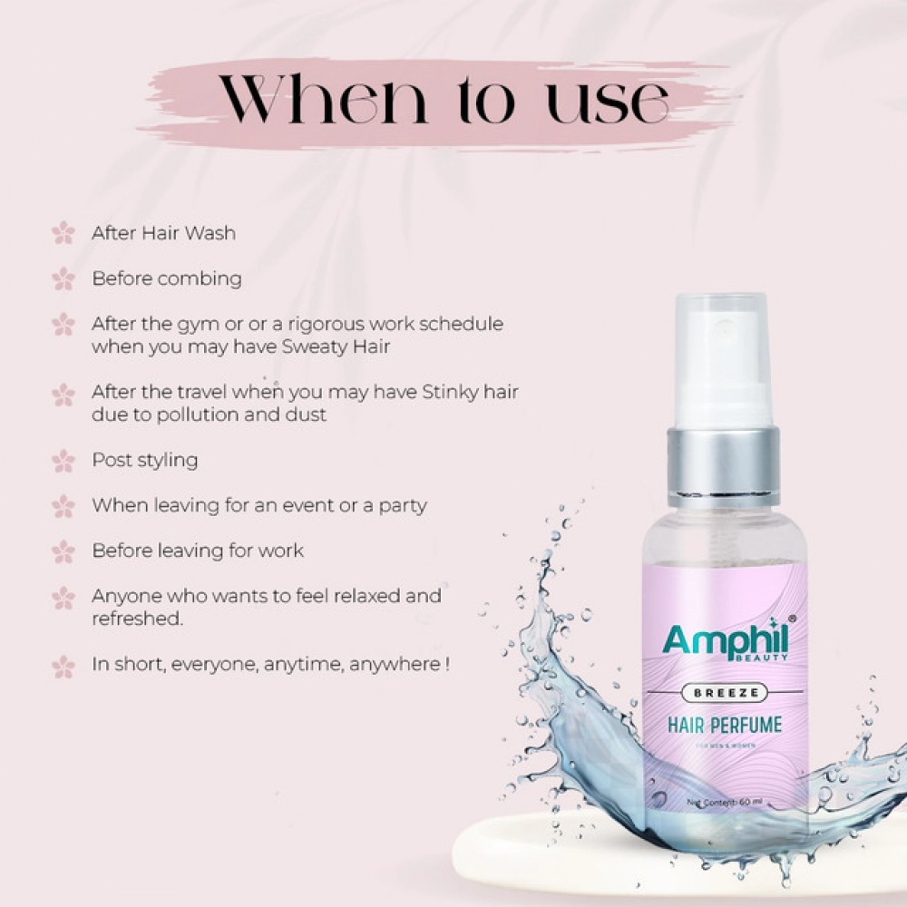 Generic Amphil beauty Breeze Unisex Hair perfume 60 ml | Alcohol Free | Water Based | Paraben Free - Image 4