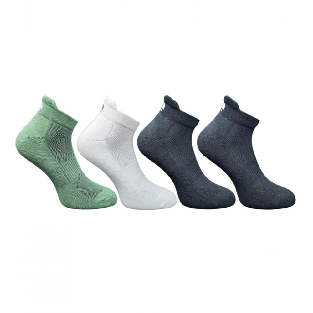 Generic 4_Pair Set Unisex Casual Bamboo Cotton Printed Ankle Length Socks (Multicolor)