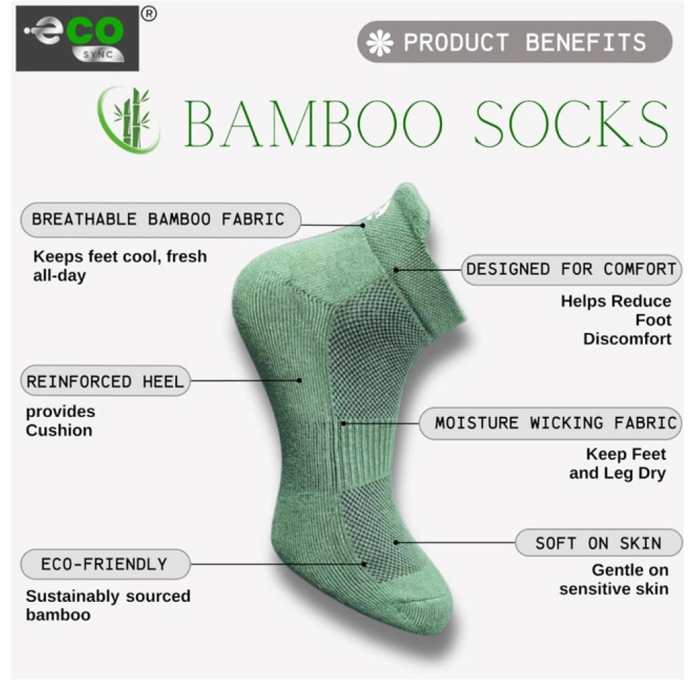 Generic 4_Pair Set Unisex Casual Bamboo Cotton Printed Ankle Length Socks (Multicolor) - Image 2