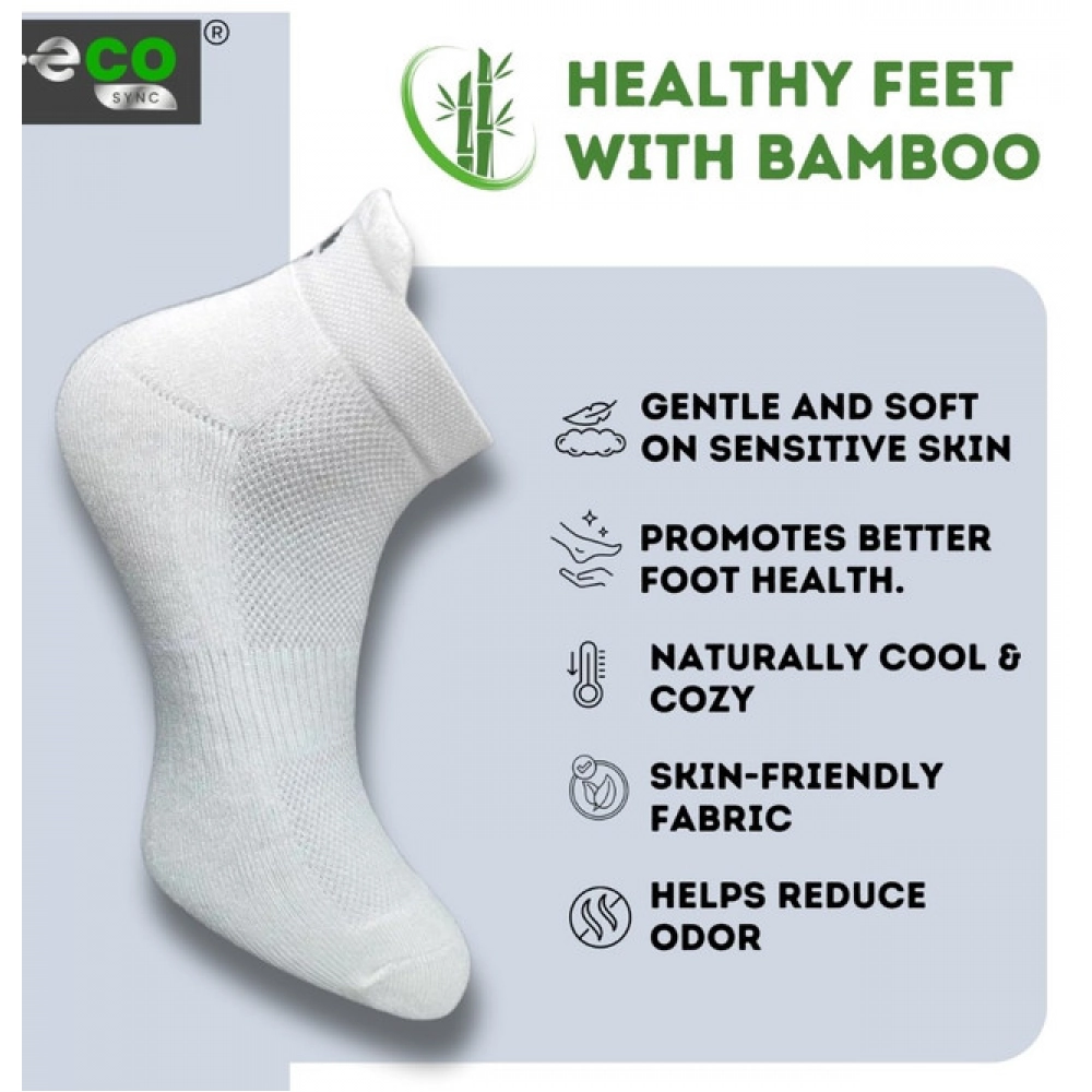 Generic 4_Pair Set Unisex Casual Bamboo Cotton Printed Ankle Length Socks (Multicolor) - Image 3