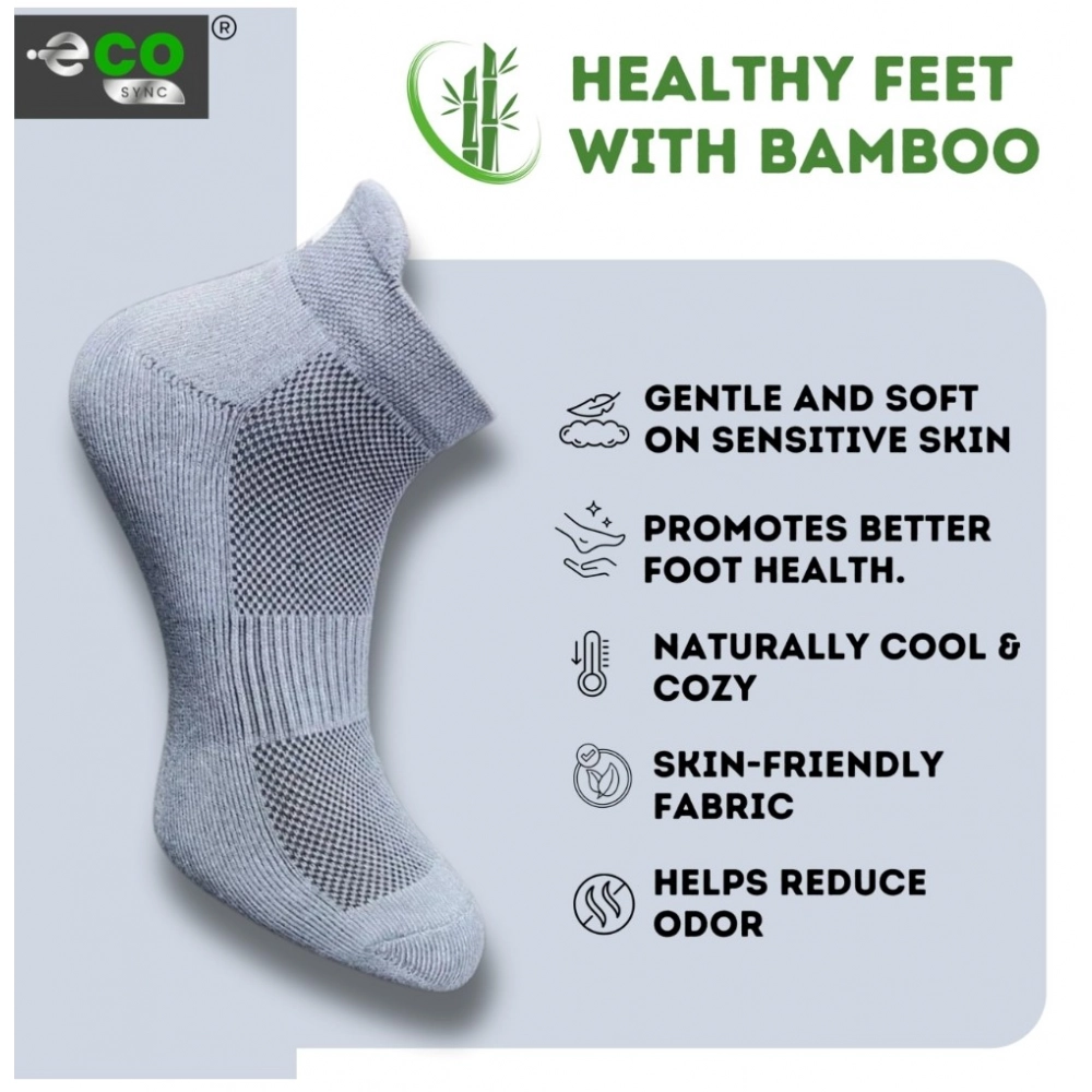 Generic 4_Pair Set Unisex Casual Bamboo Cotton Printed Ankle Length Socks (Multicolor) - Image 3