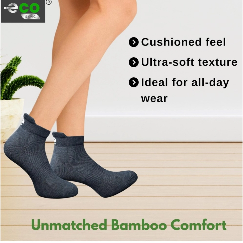 Generic 4_Pair Set Unisex Casual Bamboo Cotton Printed Ankle Length Socks (Multicolor) - Image 5