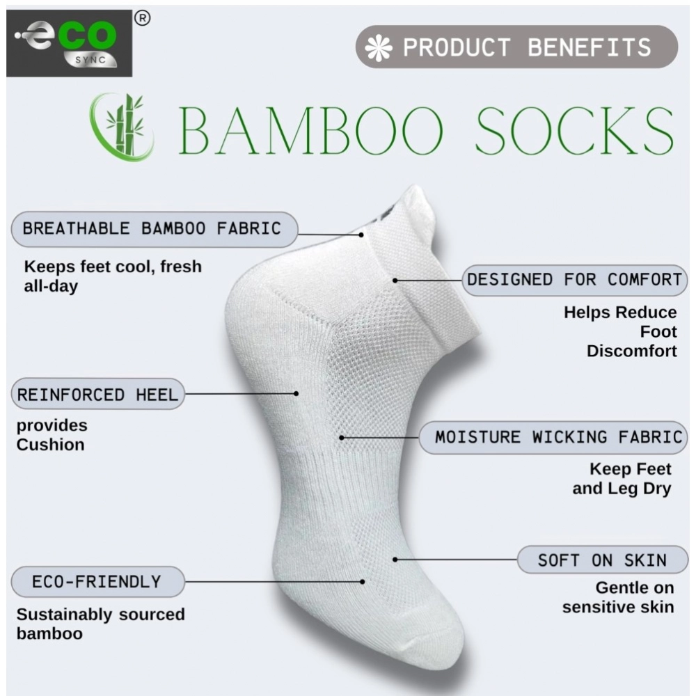 Generic 4_Pair Set Unisex Casual Bamboo Cotton Printed Ankle Length Socks (Multicolor) - Image 2