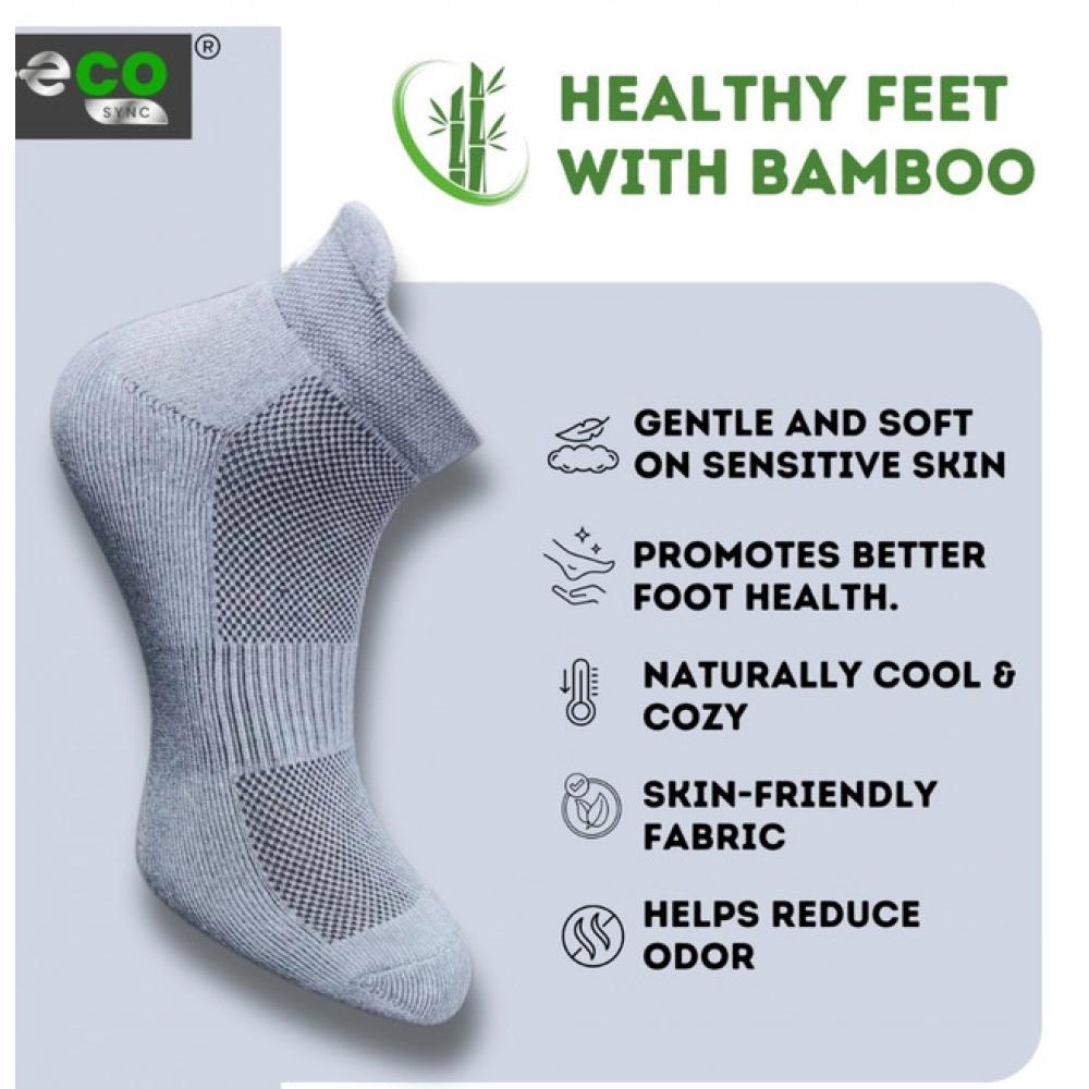 Generic 4_Pair Set Unisex Casual Bamboo Cotton Printed Ankle Length Socks (Multicolor) - Image 3