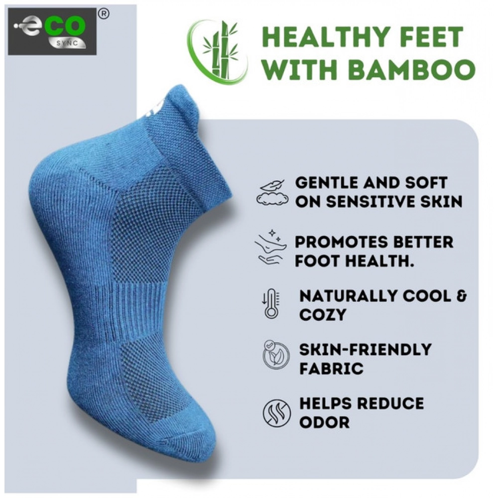 Generic 4_Pair Set Unisex Casual Bamboo Cotton Printed Ankle Length Socks (Multicolor) - Image 3