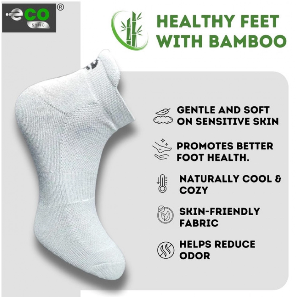 Generic 4_Pair Set Unisex Casual Bamboo Cotton Printed Ankle Length Socks (Multicolor) - Image 3