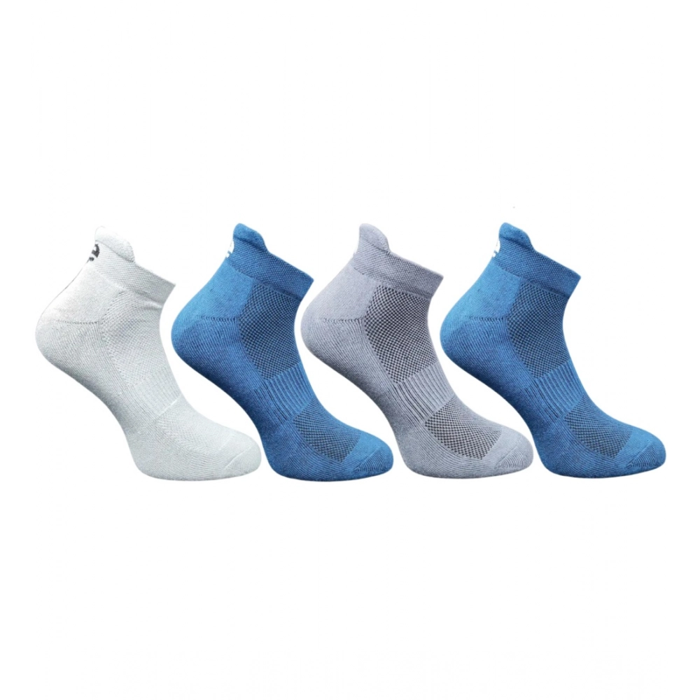 Generic 4_Pair Set Unisex Casual Bamboo Cotton Printed Ankle Length Socks (Multicolor)