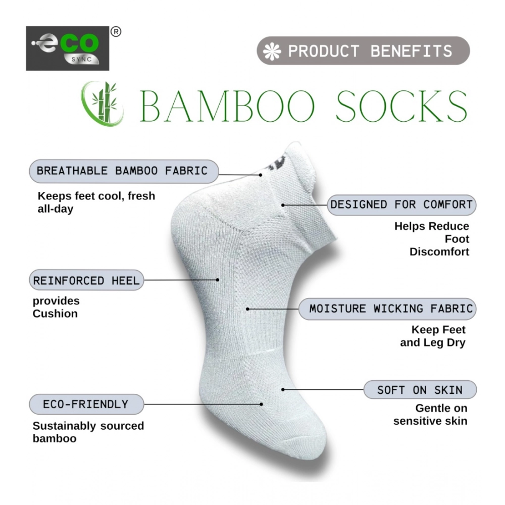 Generic 4_Pair Set Unisex Casual Bamboo Cotton Printed Ankle Length Socks (Multicolor) - Image 2