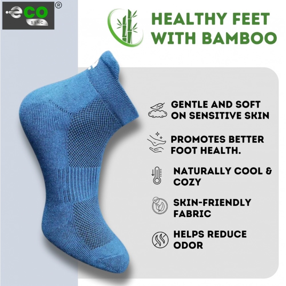 Generic 4_Pair Set Unisex Casual Bamboo Cotton Printed Ankle Length Socks (Multicolor) - Image 3