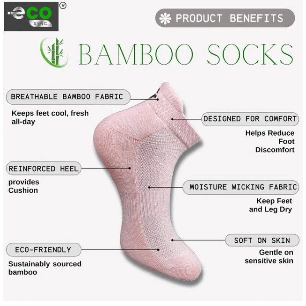 Generic 4_Pair Set Unisex Casual Bamboo Cotton Printed Ankle Length Socks (Multicolor) - Image 2
