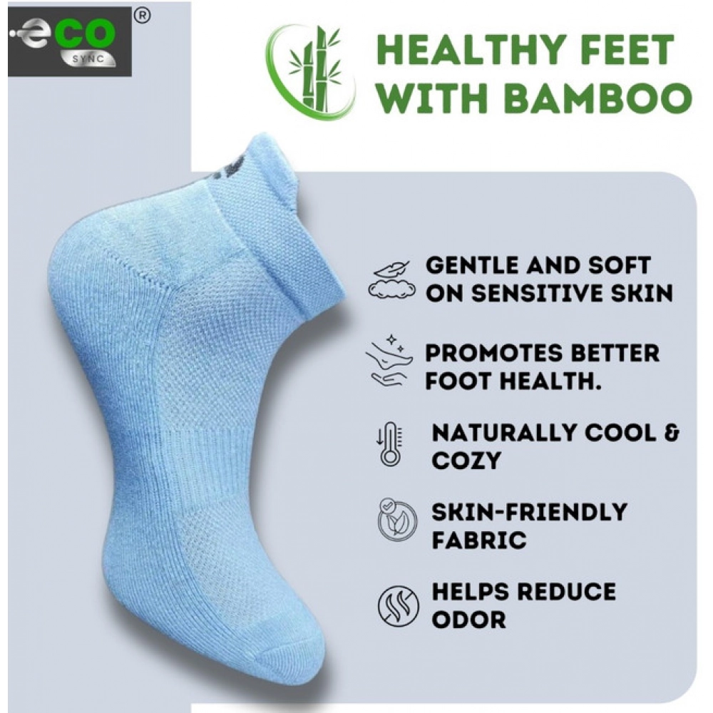Generic 4_Pair Set Unisex Casual Bamboo Cotton Printed Ankle Length Socks (Multicolor) - Image 3